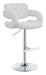 Brandi Adjustable Bar Stool Chrome and White image