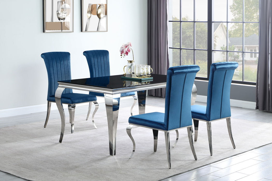 Carone 5-piece 61" Rectangular Dining Set