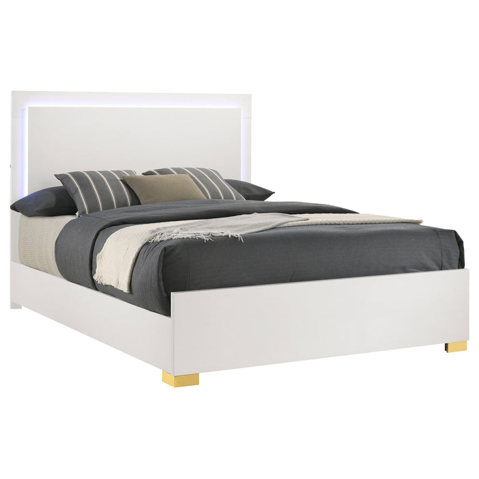 Marceline Panel Bed with LED Lighting
