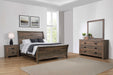 Frederick 4-piece Eastern King Panel Bedroom Set Weathered Oak image