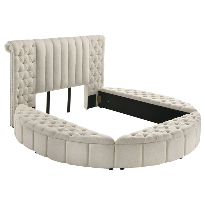 Sonya Panel Floor Storage Bed
