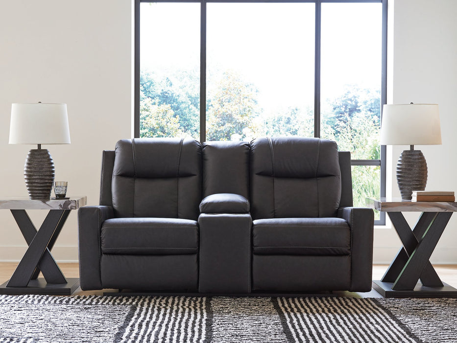 Mackmenville Reclining Loveseat with Console