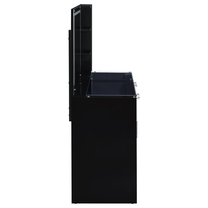 Flora Makeup Vanity Table with LED Mirror and Stool