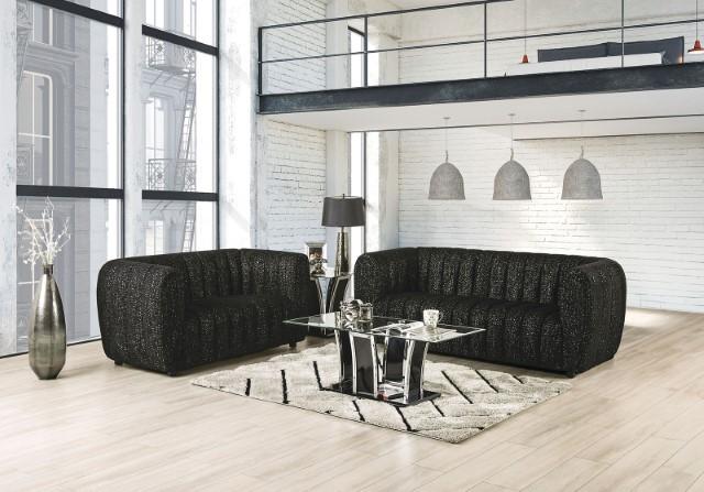 AVERSA Sofa, Black, Gray, & White