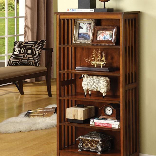 Valencia I Antique Oak Media Shelf image