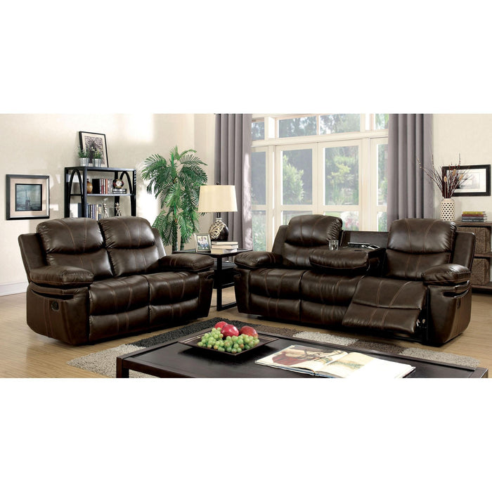 Listowel Brown Love Seat