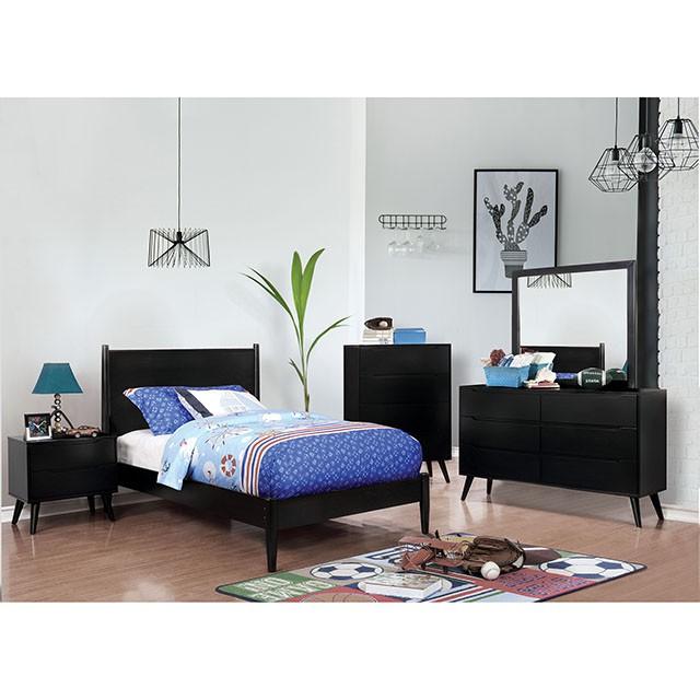 LENNART II Black Full Bed