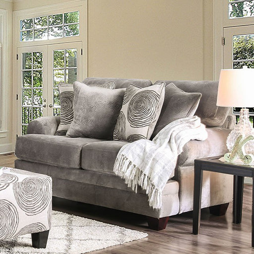 Bonaventura Gray/Pattern Love Seat image